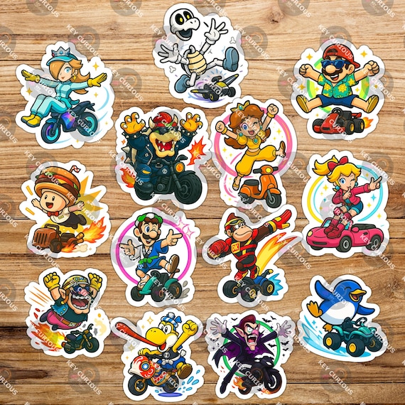 MKWビニールステッカー – 13キャラクターセット(新衣装 MKWビニールステッカー – 13キャラクターセット(新衣装