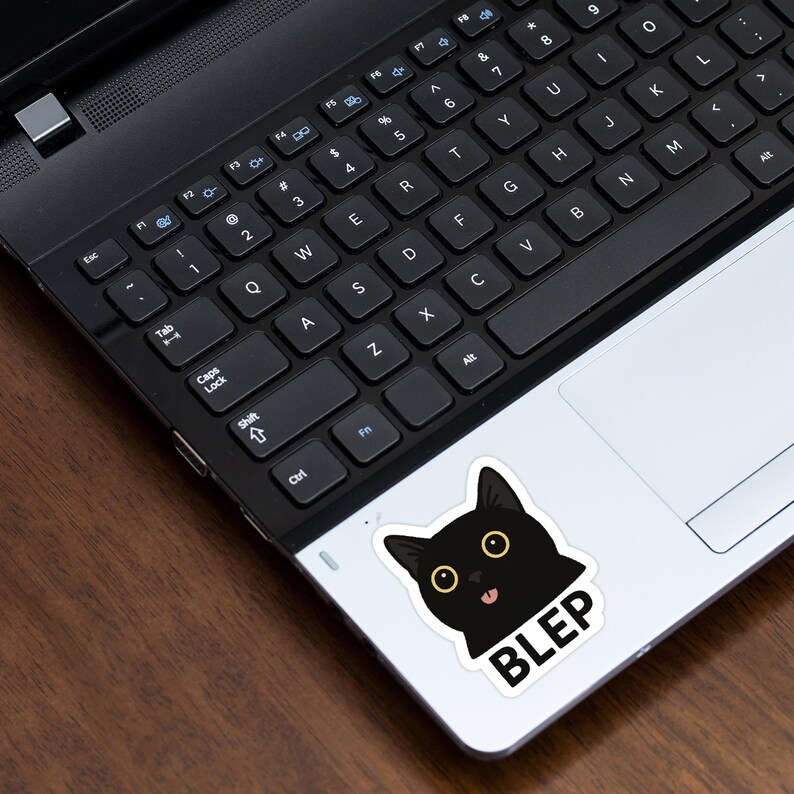 Black Cat Meme Sticker Set – Funny Void Cat Vinyl Stickers for Laptops ...
