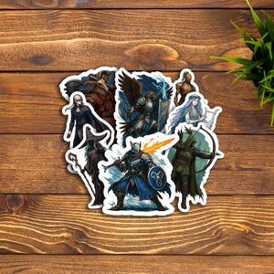 Elden Ring Nightreign Nightfarers Themed Vinyl Stickers | Wylder, Guardian, Ironeye, Duchess, Raider, Revenant, Recluse, Executor
