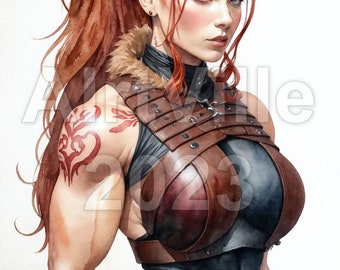 Female Elf Druid Digital Fantasy Art Character Concept Instant Download ...