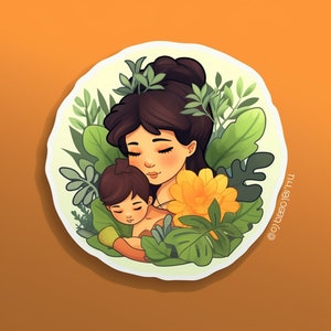 Adesivo maternità - Adesivo felice festa della mamma / Madre / Neonato / Hydroflask / Decalcomania per auto / Laptop, Bottiglia d'acqua