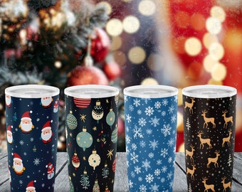 Custom Christmas / Xmas Design Tumbler - Travel Mug