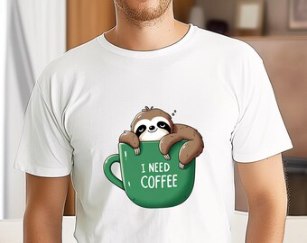Funny Sloth Shirt, Animal Tee, Sarcastic Sloth Shirt, Sloth Gift, Sloth shirt kids, sloth shirt women, boy birthday gift, animal lover gift