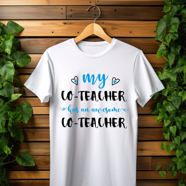 My Co-Teacher Shirt, Virtual Teacher Shirt, Teacher Lover, Gift For Teacher, Co-Teacher Gift, Online Teacher, Ninja T-Shirt, Cute T-Shirt