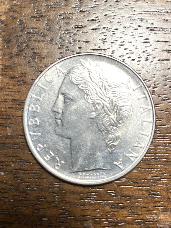 1973年 REPVBBLICA ITALIANA - 100リラ「ラージタイプ」コイン - Etsy 日本