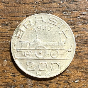 1937 Brasil 200 RS Coin