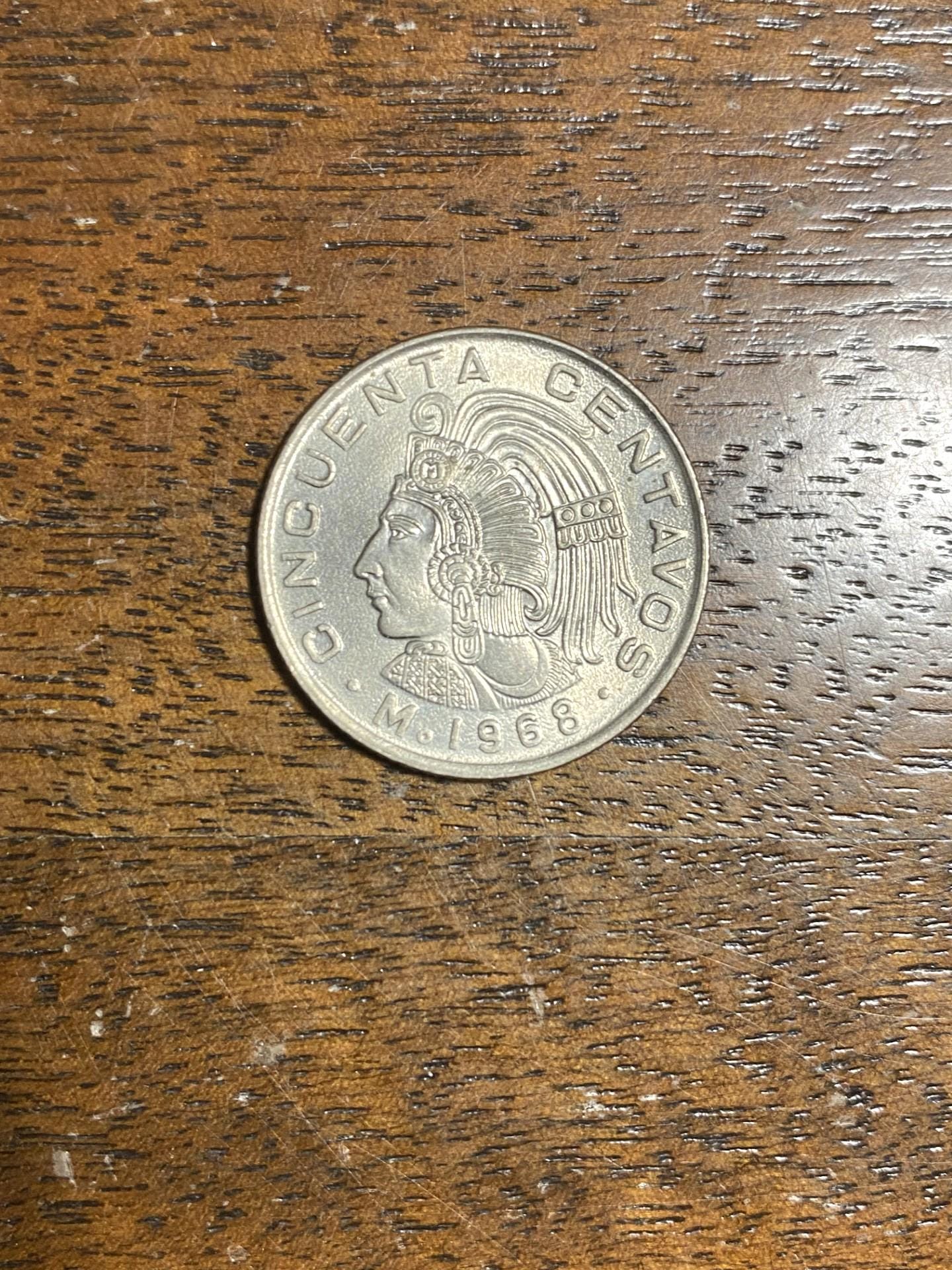 1968 Cincuenta Centavos Mexico Coin - Etsy UK