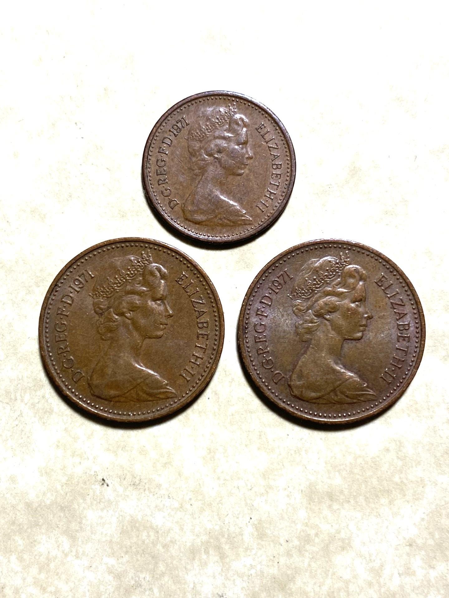 1971 uk 1 new penny - Etsy 日本