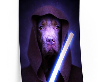 Star Wars Pet Portrait Custom Pet Loss Gifts | Dog Portrait from Photo | Drawings of Pets for Owners | Loved One Portrait