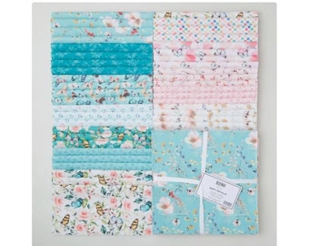 Soft Petals Layer Cake by Blank Quilting, Precut Floral Quilting Fabric