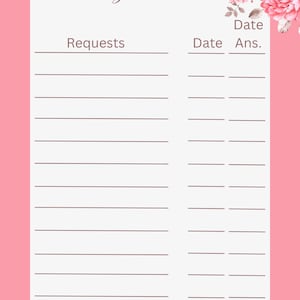 Printable Prayer List