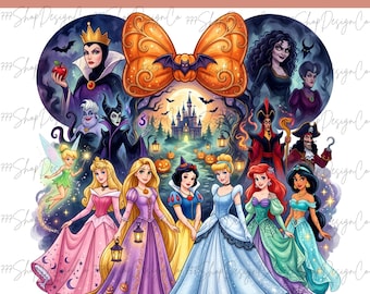 Halloween Prinzessin Png, Gruselige Schurken Png, Aquarell Prinzessin Png, Aquarell Schurken Png, Böse Königin Png, Ursula Png