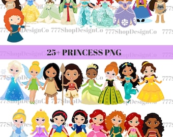 Bebé Princesa png, Princesa png Archivos Cricut, Bebé Princesa Clipart, Cenicienta png, Bella png, bebé rapunzel png