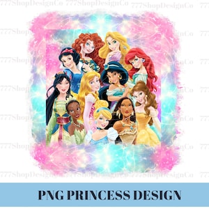 All Princess PNG, Princesses Watercolour background , Princess png clipart design, Cinderella, ariel, aurora,