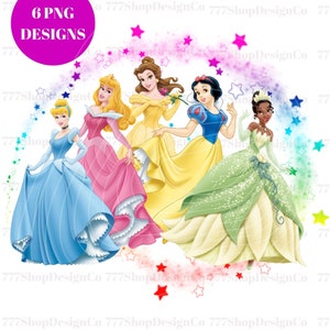 Alle Prinzessin PNG, Prinzessinnen Aquarell Hintergrund, Prinzessin PNG Clipart Design, Aschenputtel, Ariel, Aurora