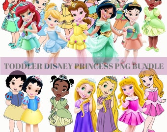 Baby Princess png, Princess png Cricut files, Baby Princess Clipart, Baby cinderella png, baby belle png, baby rapunzel png