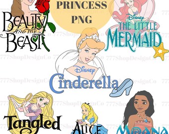 Princess Castle png, Princess Squad Png ,Family Trip Png , Watercolor Princess Png, Cinderella, ariel, Belle png