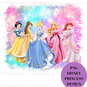 All Princess PNG, Princesses Watercolour background , Princess png clipart design, Cinderella, ariel, aurora,
