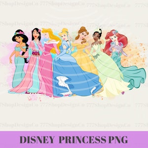 All Princess PNG, Princesses Watercolour background , Princess png clipart design, Cinderella, ariel, aurora png, Snow White png