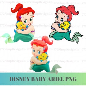 Baby Princess png, Baby Ariel Png Clipart, Mała Syrenka png clipart, Baby Princess Mermaid Clipart