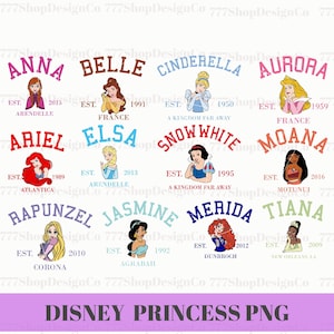 Alle Prinzessin PNG, Prinzessinnen Aquarell Hintergrund, Prinzessin PNG Clipart Design, Aschenputtel, Ariel, Aurora