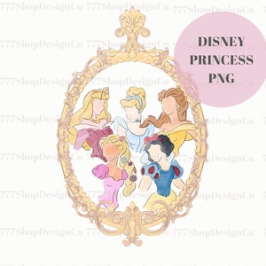All Princess png, Princesses Watercolor background png, Cinderella png, aurora png, Snow White png