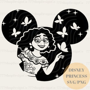 Princess SVG/PNG, Princesses Mouse Head SVG, Princess Png, Family Trip svg