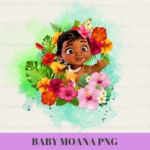 Baby Princess png, Baby moana png clipart, Moana PNG Bundle, Moana Clipart, Princess png Cricut files
