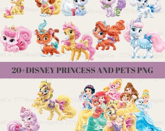 Disney Princess Palace Pets Figures Topper Lot Peacock Elephant 