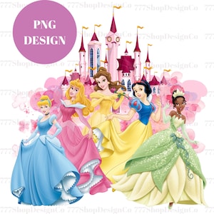 Tutte le principesse PNG, sfondo del castello delle principesse, Cenerentola png, Biancaneve png, Aurora Png, Castello PNG