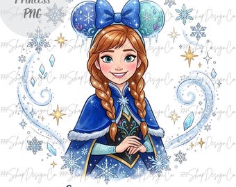 Prinzessin PNG, Anna Vintage Prinzessin Png, Vacay-Modus Png, Anna Familienreise Png, Elsa png, Gefrorenes PNG
