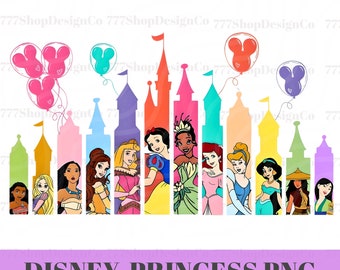 Princess Castle png, Princess Squad Png ,Family Trip Png , Princess Png, Cinderella, ariel, aurora png