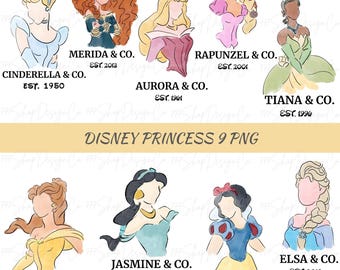 All Princess PNG, Princesses Png, In My Princess Era Png , Princess png clipart design, Cinderella png, ariel png, aurora png