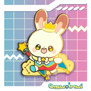 Pikarin the Prince Bunny Enamel Pin