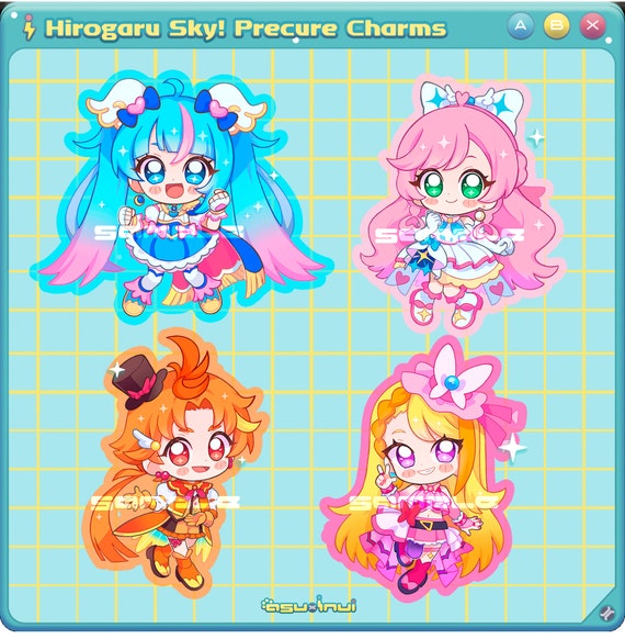 Hirogaru Sky Pretty Cure Charms 