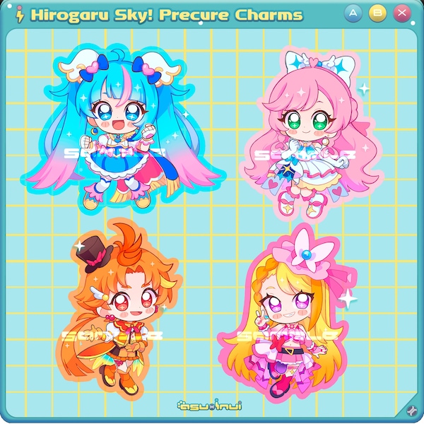 Hirogaru Sky! Pretty Cure Charms
