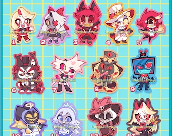 Hazbin Hotel Glitter stickers