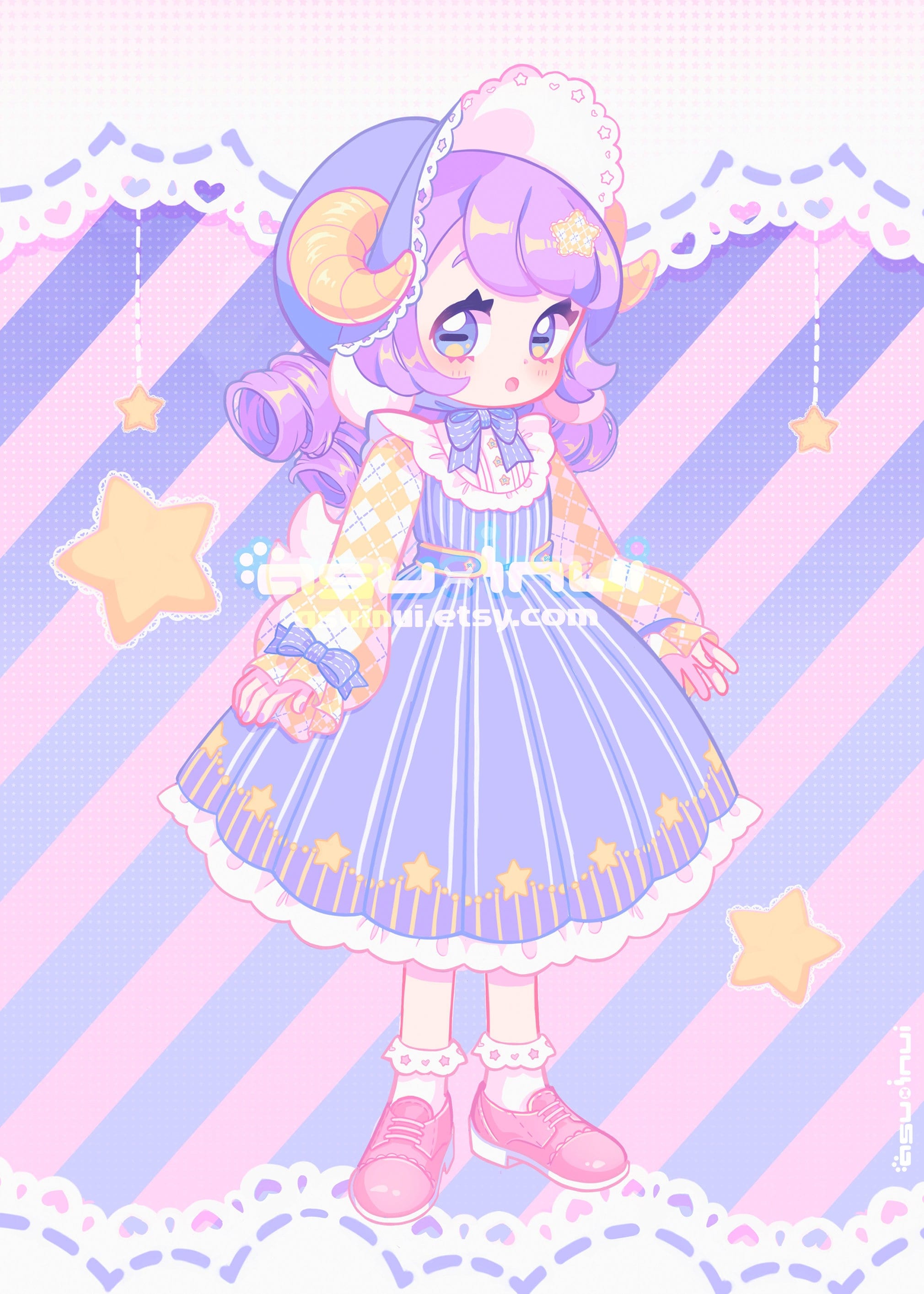 Lunabelle the lamb print