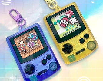 Game Boy Color acrylic shaker charms