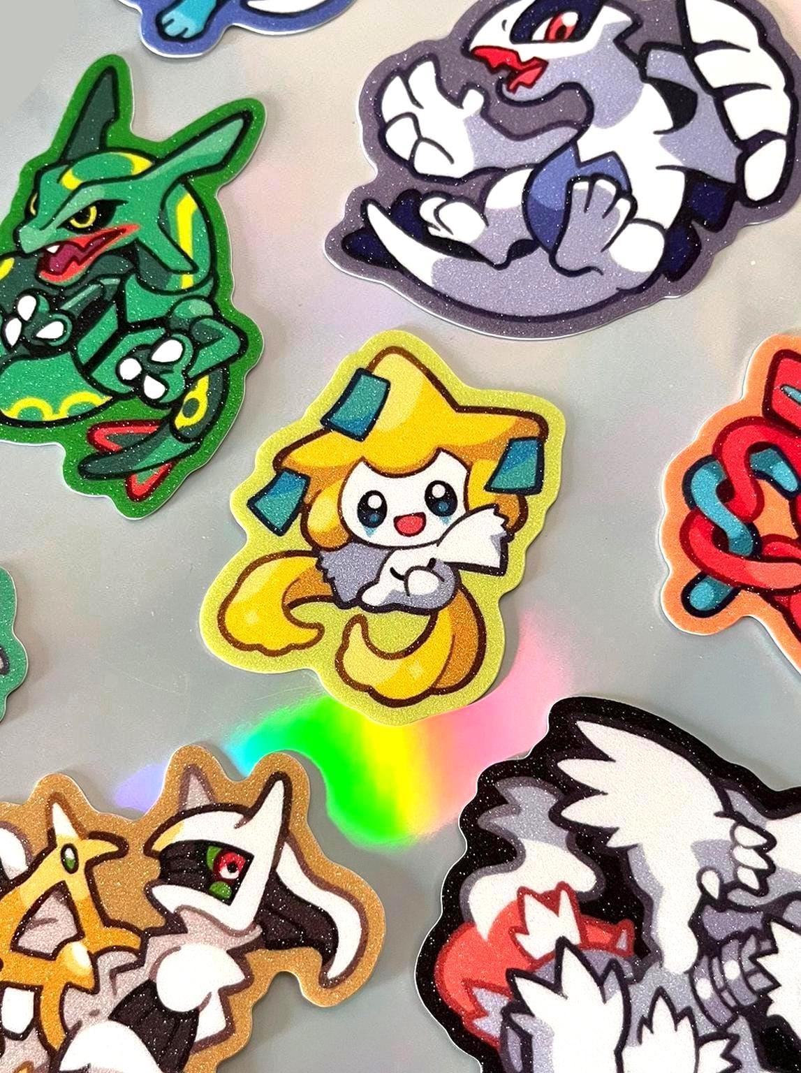 Sticker Legendary Legendary Pokémon Glitter Stickers - Etsy Australia
