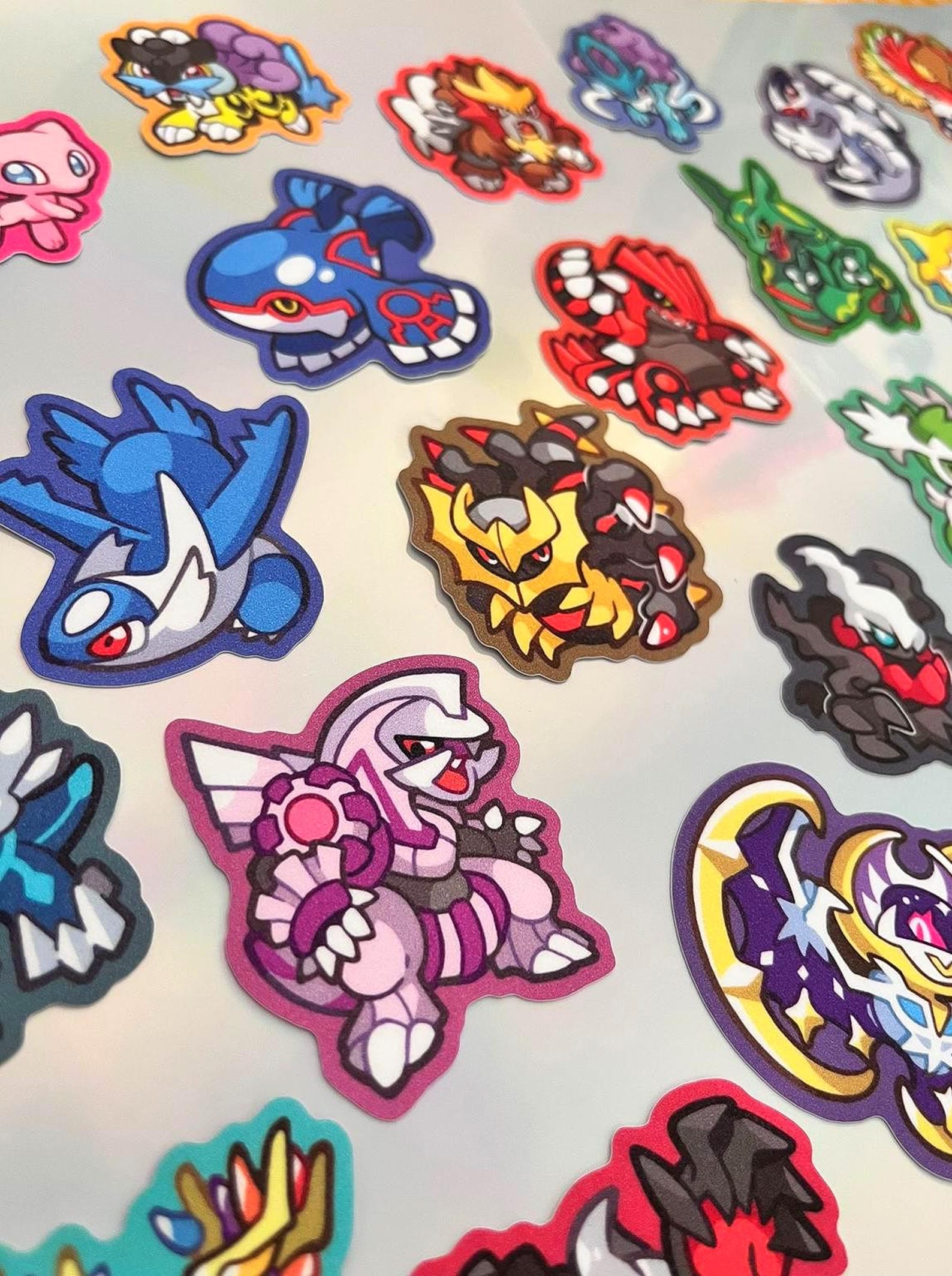 Sticker Legendary Legendary Pokémon Glitter Stickers - Etsy