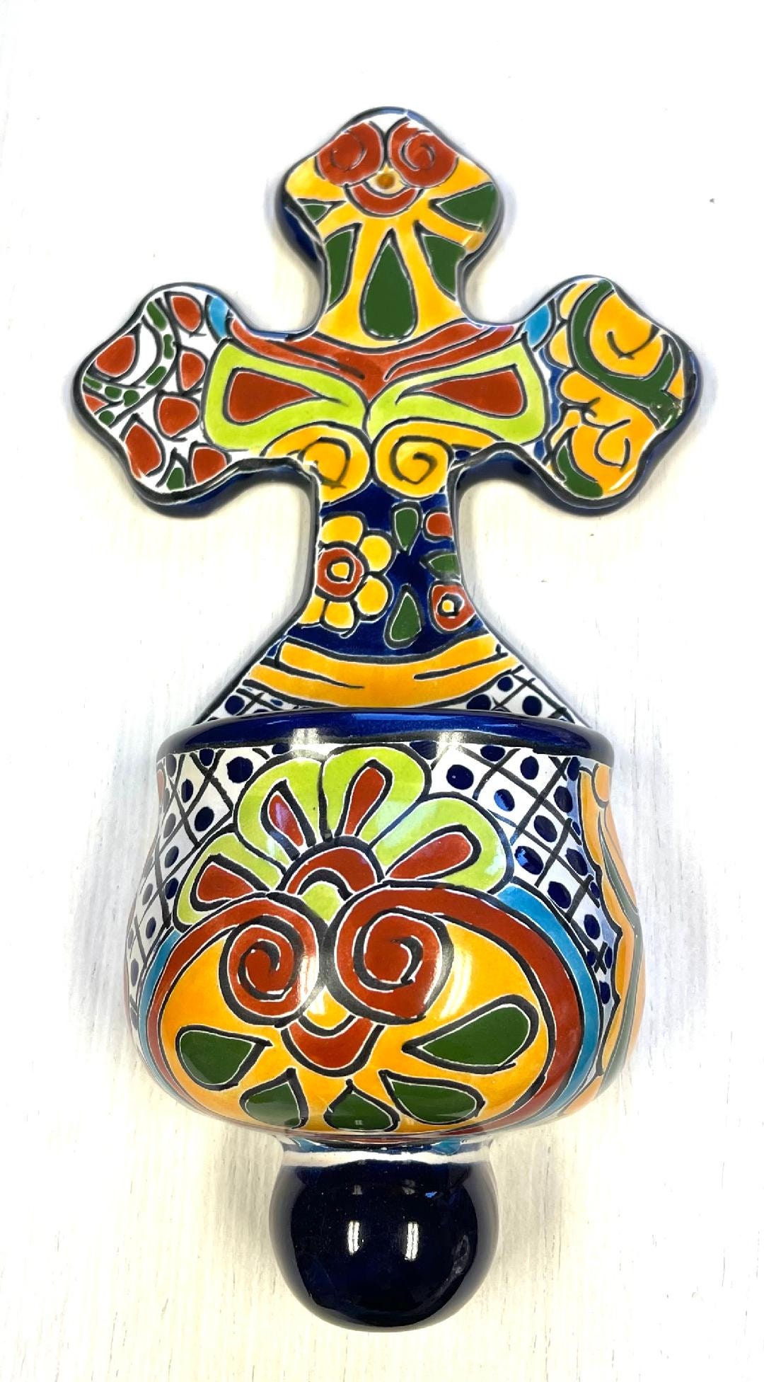 RARE Large Talavera Holy Water Font, Religious Water Font, Holy Water ...