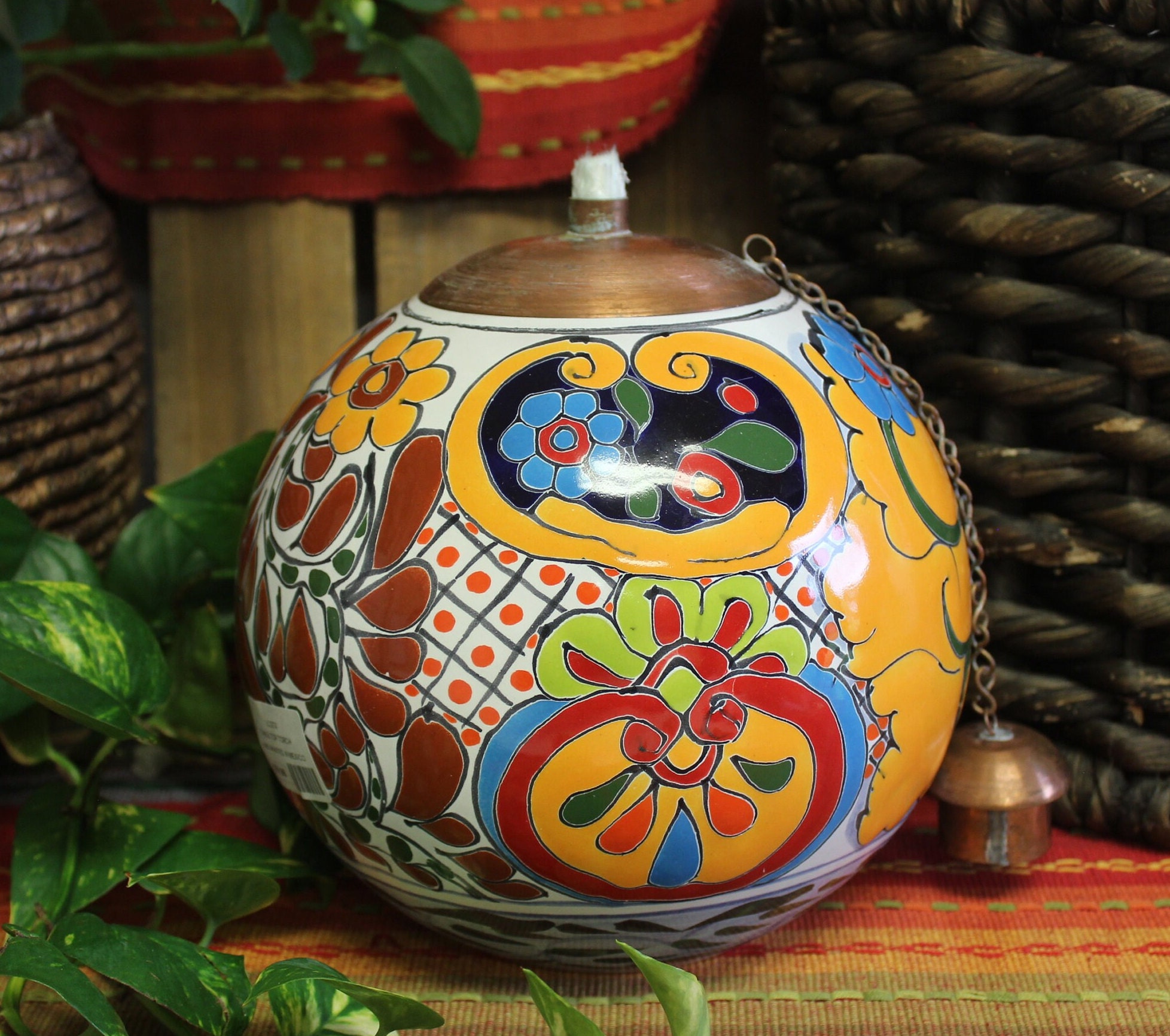 Talavera garden stool deals