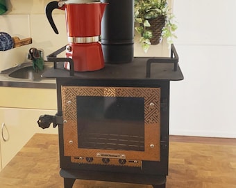 Mini stufa a legna per campeggio