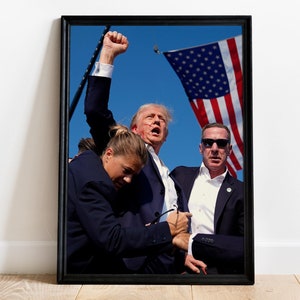 Donald Trump Poster Make America Great Again Print 2024 US Elections Wall Art Trump President Home Decor MAGA Wall Decor Trump Gifts