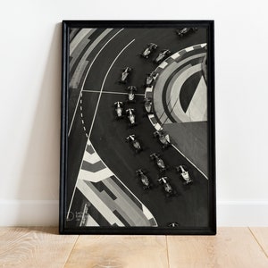 Formula 1 Print, F1, Formula 1 Gift, Max Verstappen, Charles Leclerc, Lewis Hamilton, Black and White Wall Art, Ferrari, Car Guy Gift