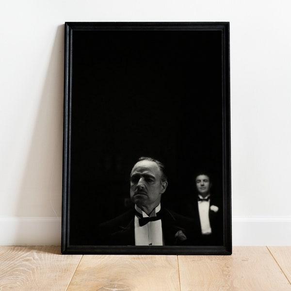 Gifts For Godfather Wall Art The Godfather Old Hollywood Godfather Gift Wall Decor Godfather Poster Marlon Brando Home Decor