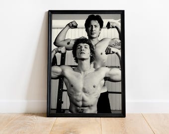Heated Rivalry MM Romance Vintage Gym Poster, Sports Book Art Print