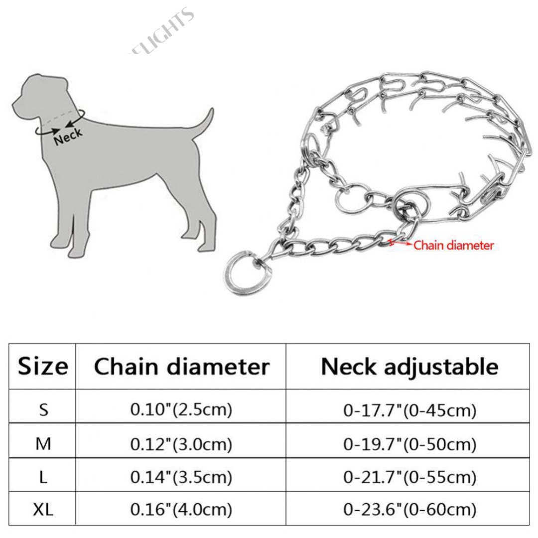 Prong Collar Buckle Training Prong Collar Prong Collar for Etsy Hong Kong