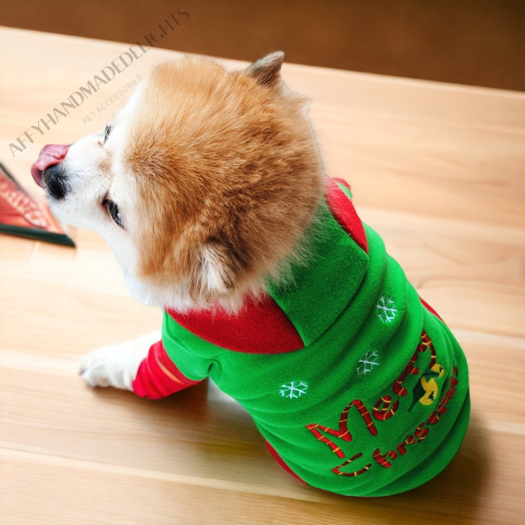 Dog Christmas Costume Christmas Costume for Pet Dog & Cat Etsy